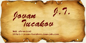 Jovan Tucakov vizit kartica